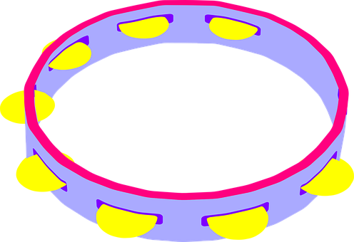 Colorful_ Tambourine_ Vector_ Illustration