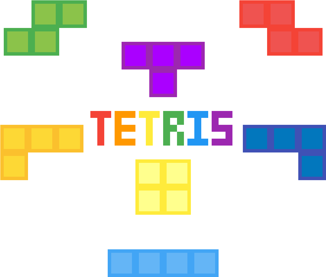 Colorful Tetris Blocks Graphic