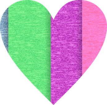 Colorful Textured Heart