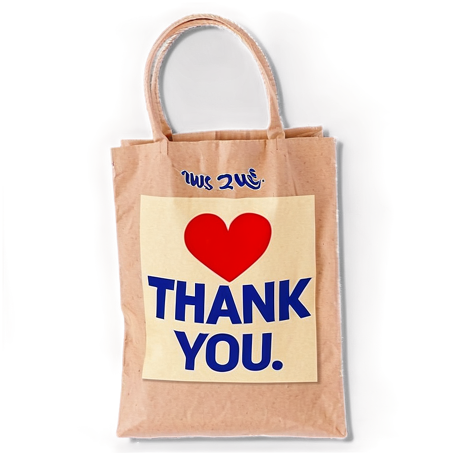 Colorful Thank You Bag Png 06292024