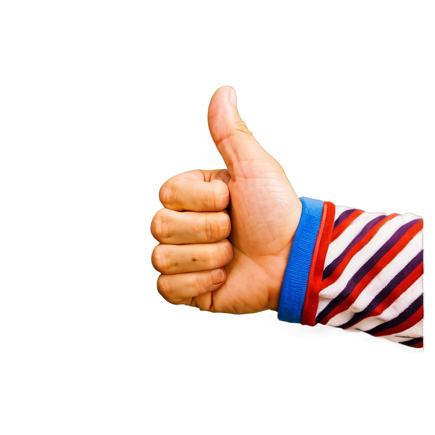 Colorful Thumbs Up Artwork Png Jjr28