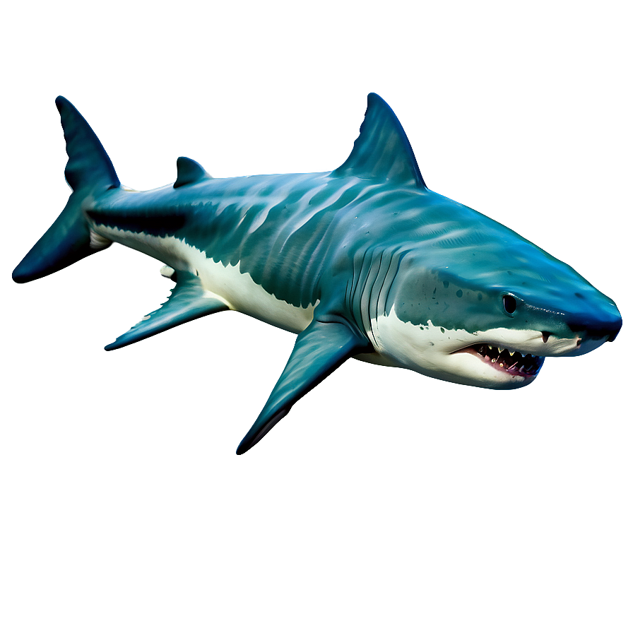 Colorful Tiger Shark Illustration Png Spu