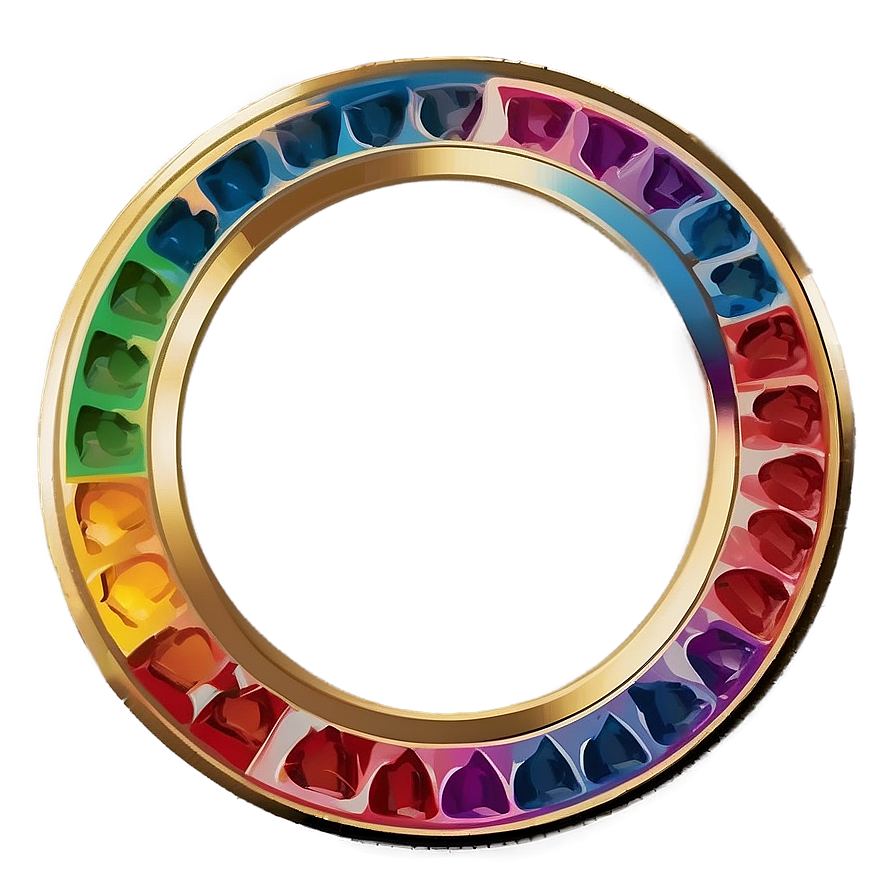 Colorful Token Frame Png Ytg66