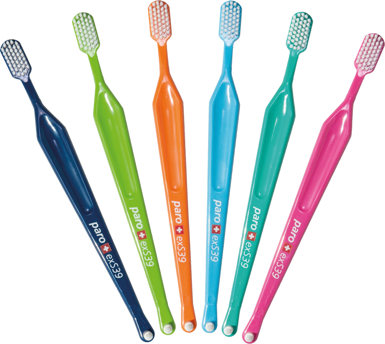 Colorful Toothbrushes Array