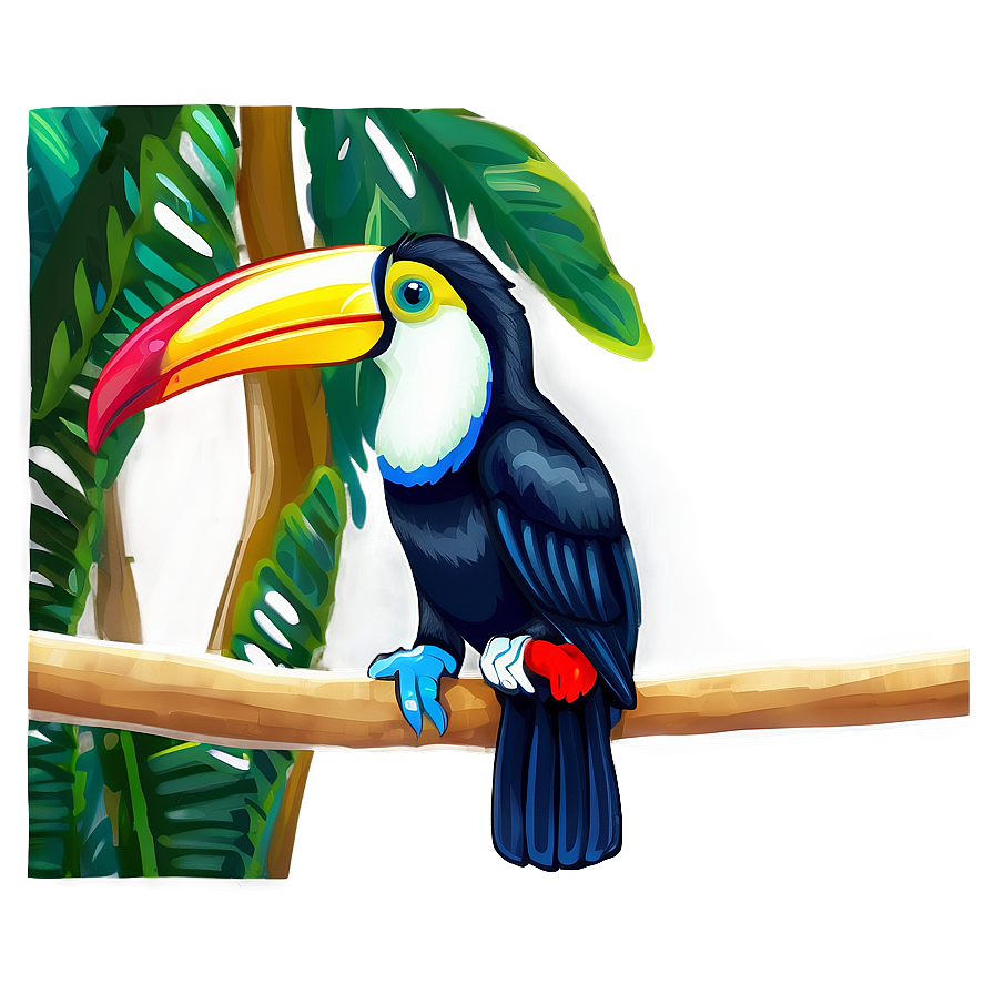 Colorful Toucan In Jungle Png 06112024