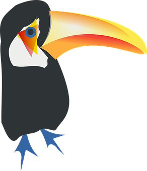 Colorful Toucan Vector Illustration