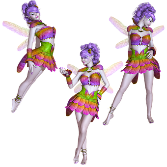 Colorful_ Trio_of_ Fairies