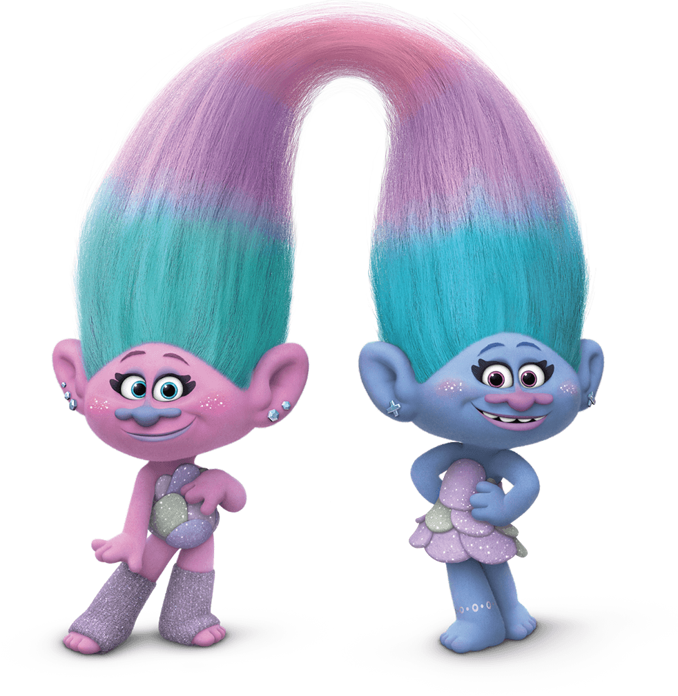 Colorful Trolls Characters