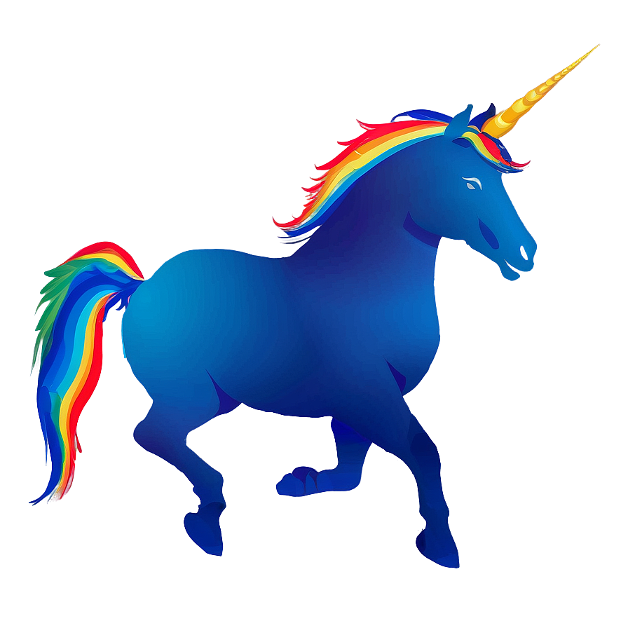 Colorful Unicorn Silhouette Png Psr28