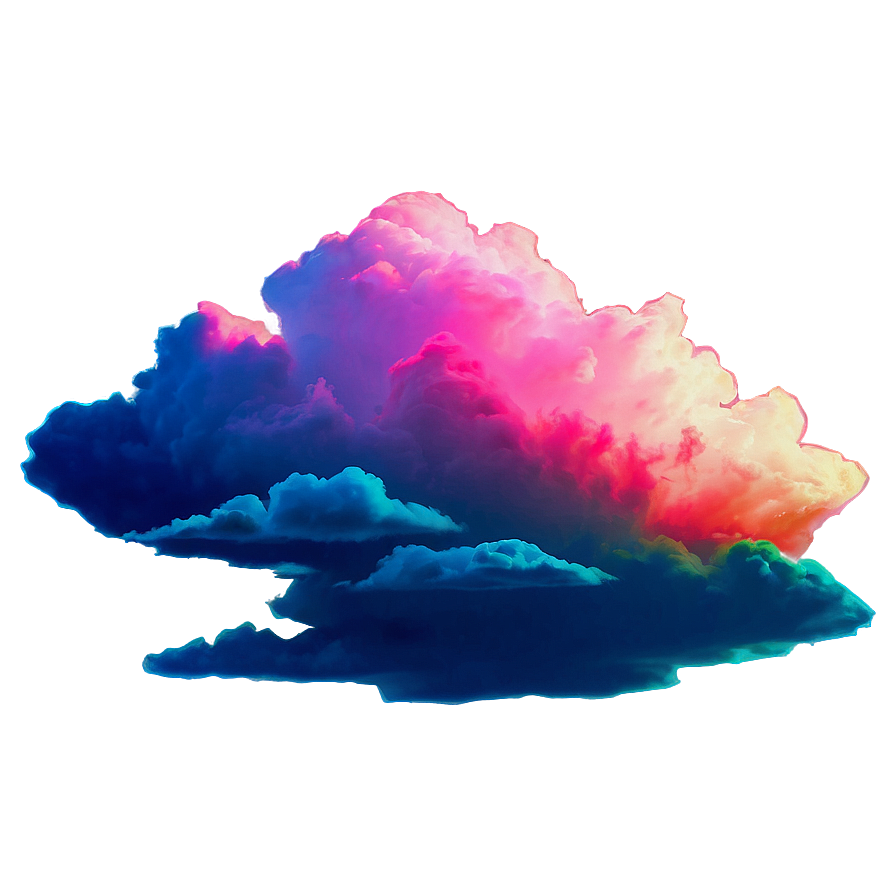 Colorful Vaporwave Sky Png Eqr44