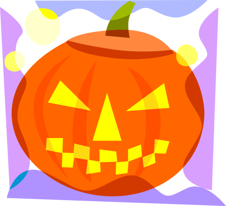 Colorful Vector Jack O Lantern