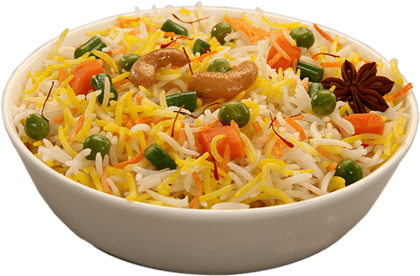 Colorful Vegetable Biryani Dish