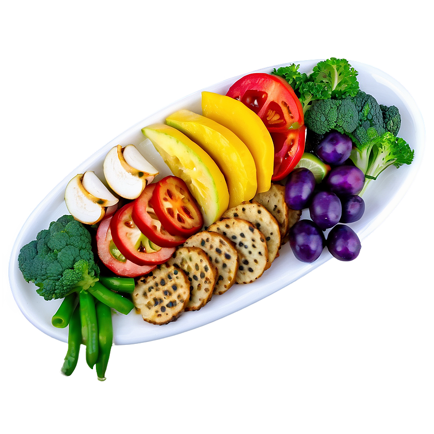 Colorful Veggie Platter Png 33