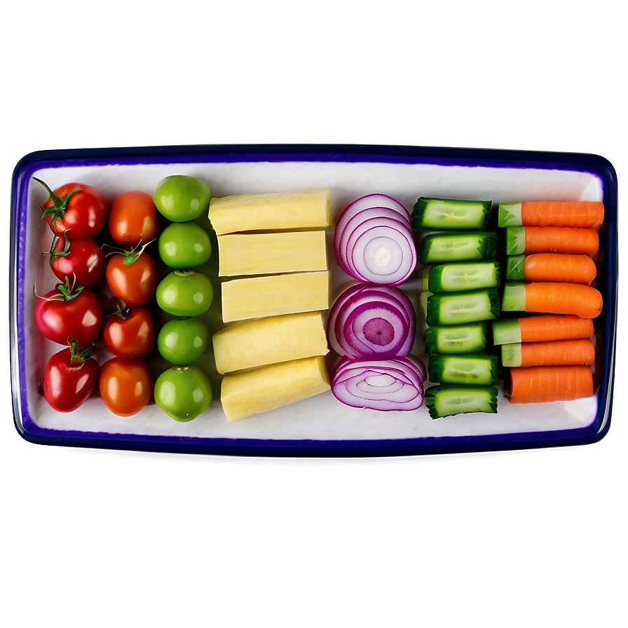 Colorful Veggie Platter Png Evm2