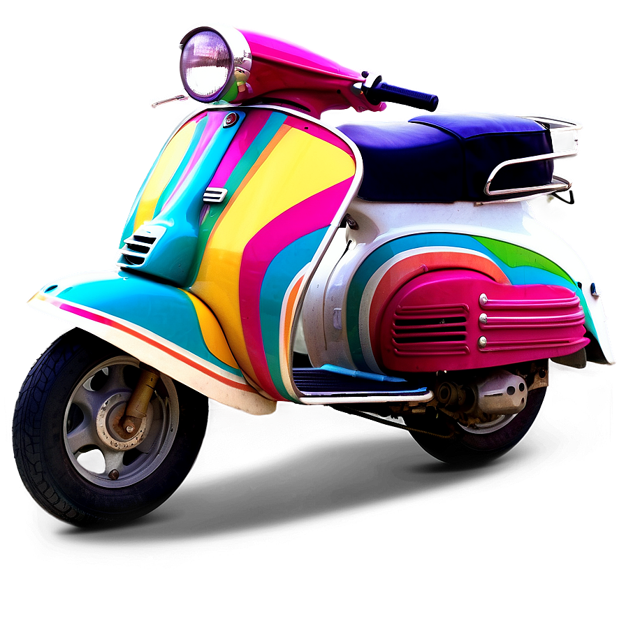 Colorful Vespa Collection Png Byj