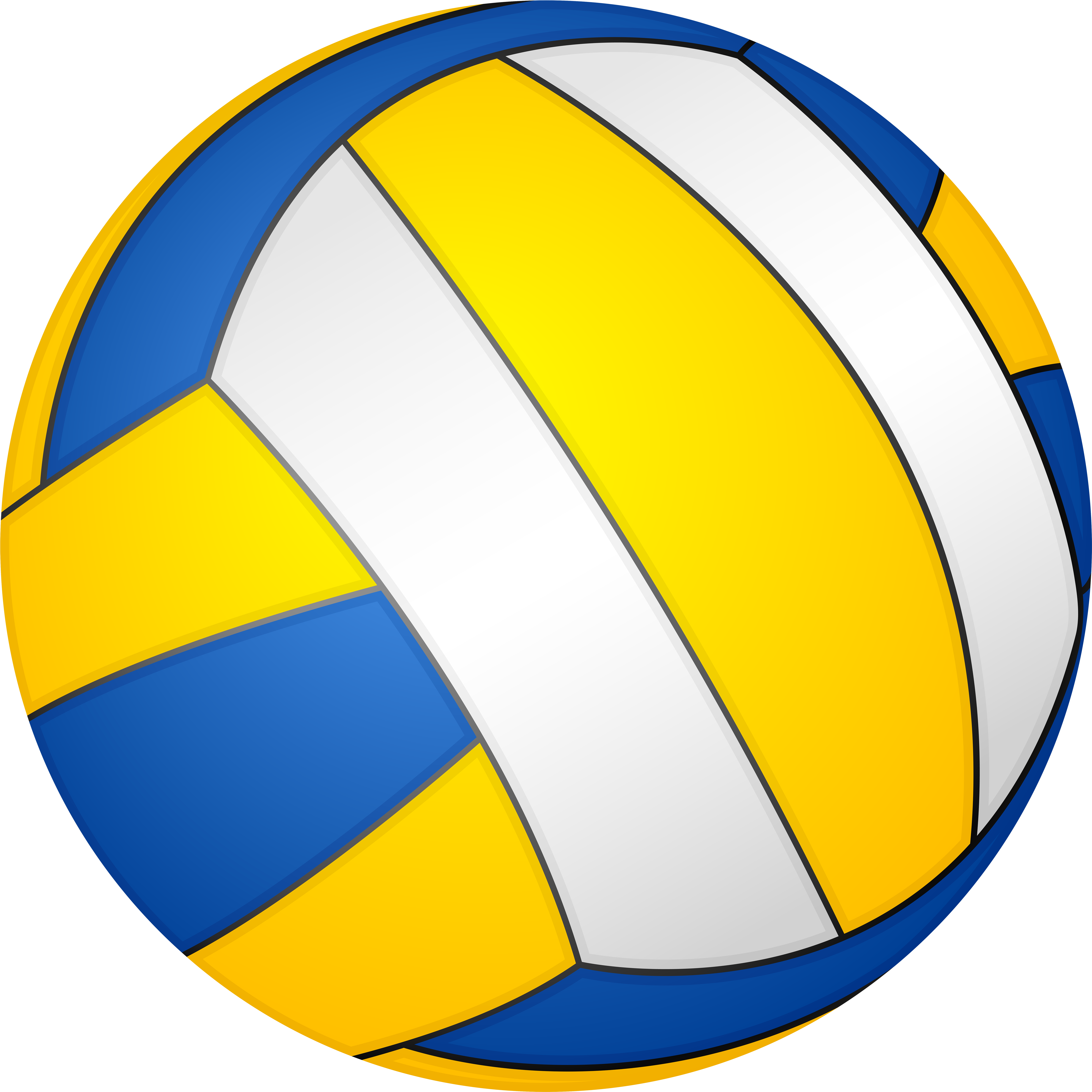 Colorful Volleyball Clipart