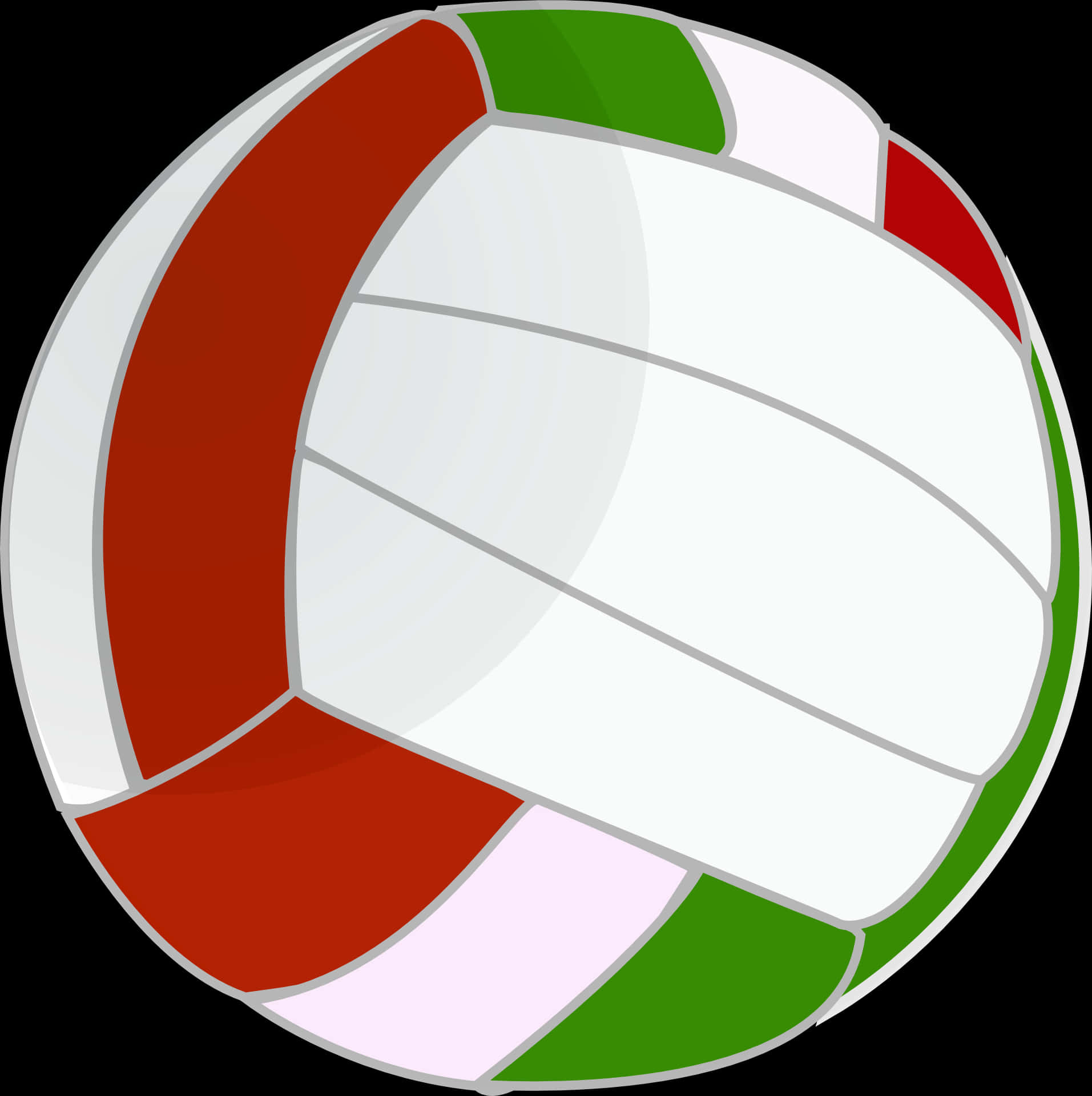 Colorful Volleyball Vector Illustration