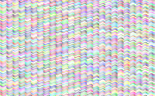 Colorful Wavy Lines Pattern