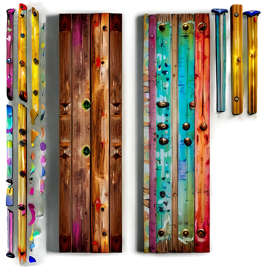 Colorful Wooden Plank Variations Png 06132024