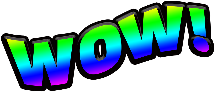 Colorful Wow Exclamation