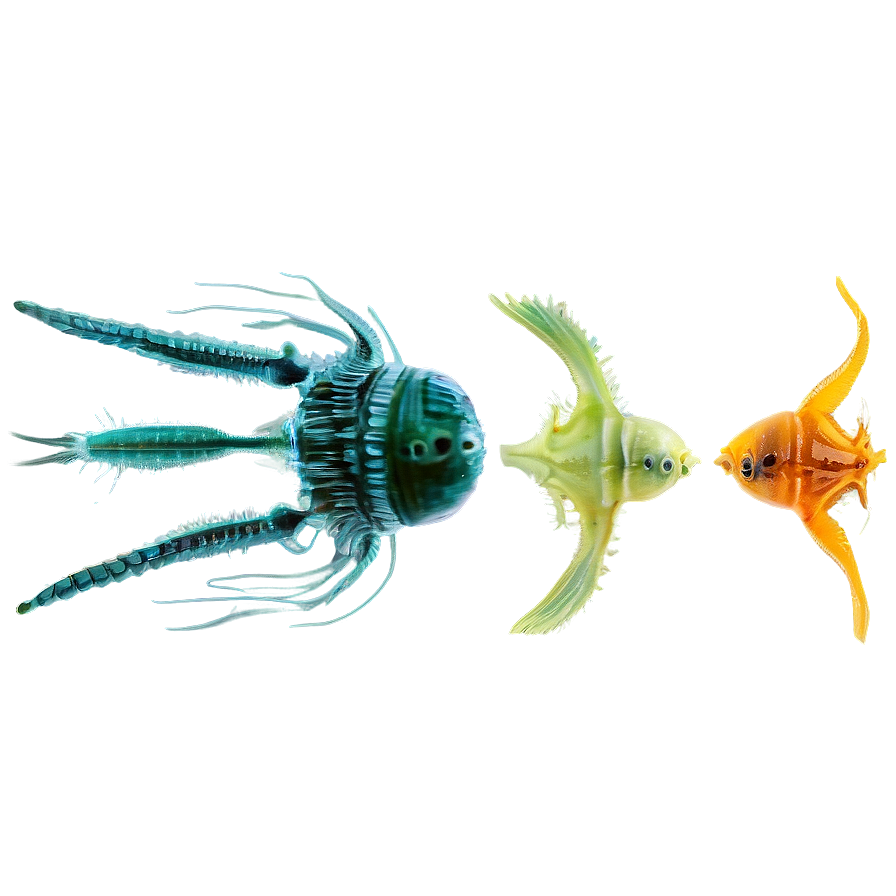 Colorful Zooplankton Collection Png Uos80