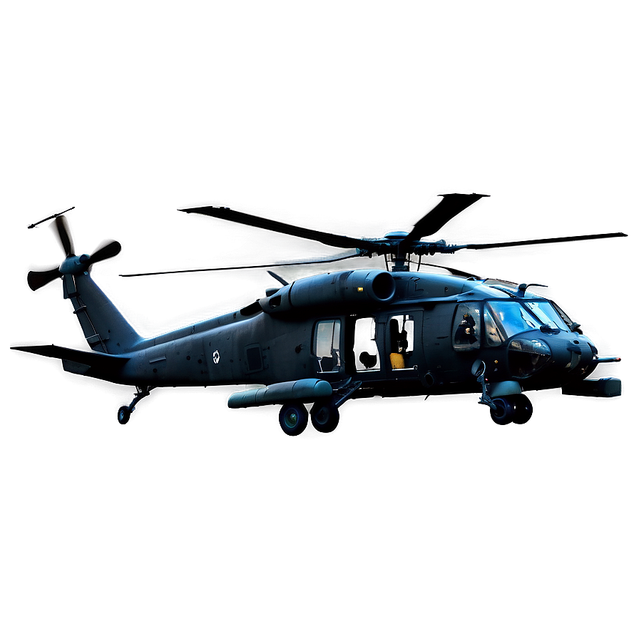 Combat Black Hawk Helicopter Png 06252024