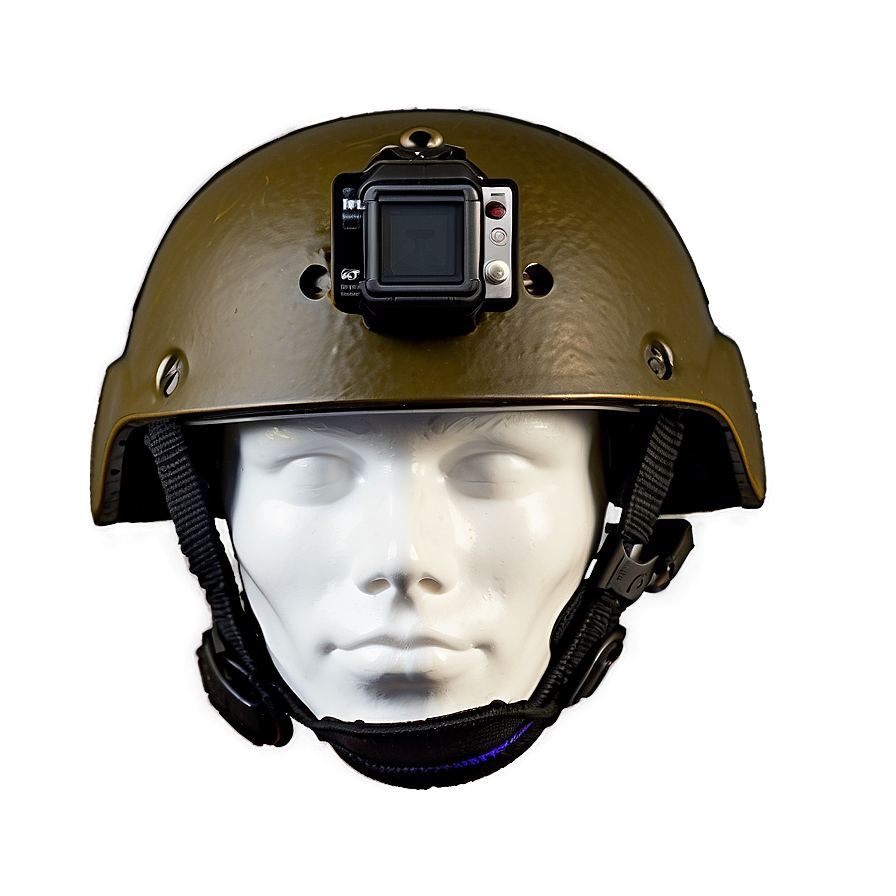 Combat Helmet With Gopro Mount Png Pkf