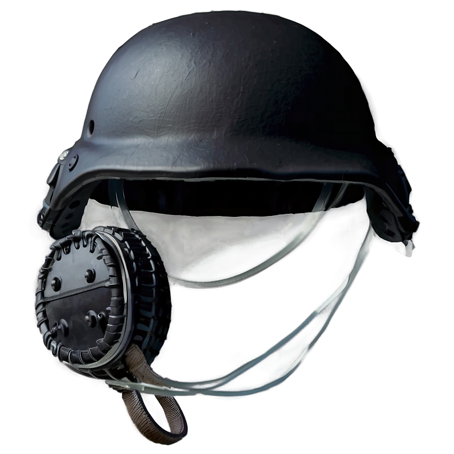 Combat Helmet With Protective Gear Png 06262024