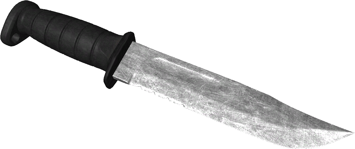 Combat Knife Isolated