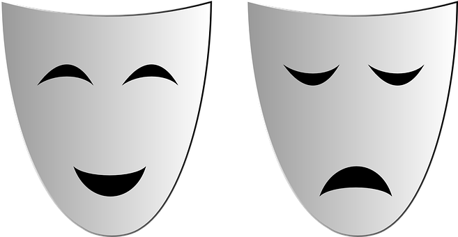 Comedy_and_ Tragedy_ Masks_ Vector