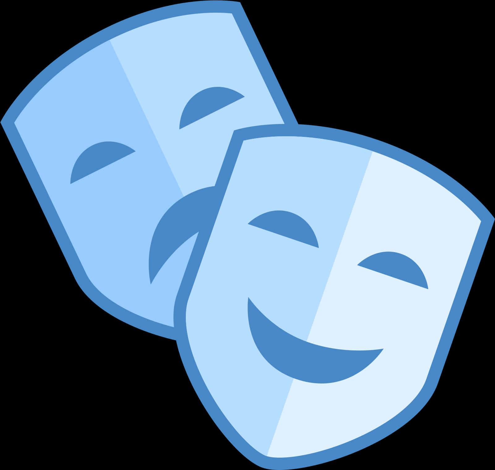 Comedy_ Tragedy_ Masks_ Vector