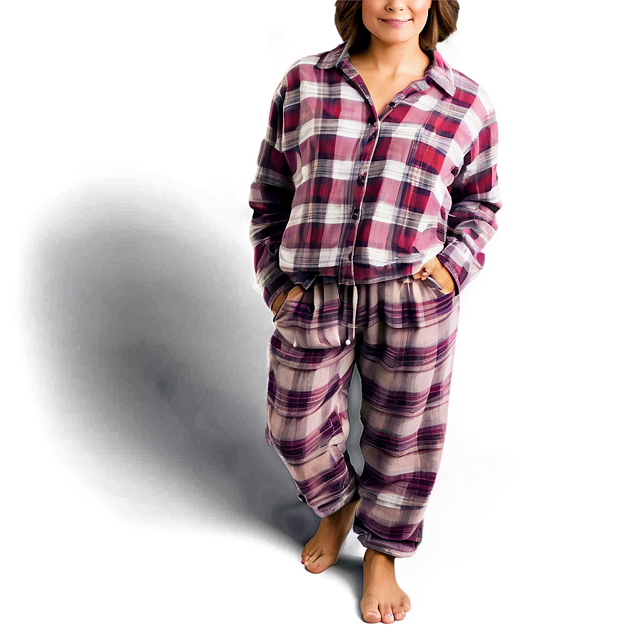 Comfortable Flannel Loungewear Png 43