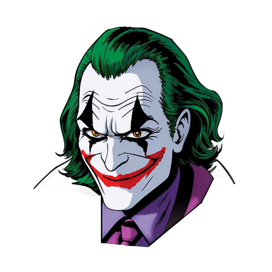 Comic Book Joker Smile Png Yhh88