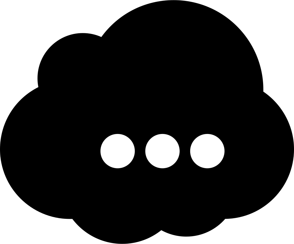 Comic Cloud Speech Bubble Icon