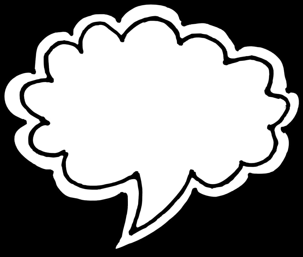 Comic Speech Bubble Outline