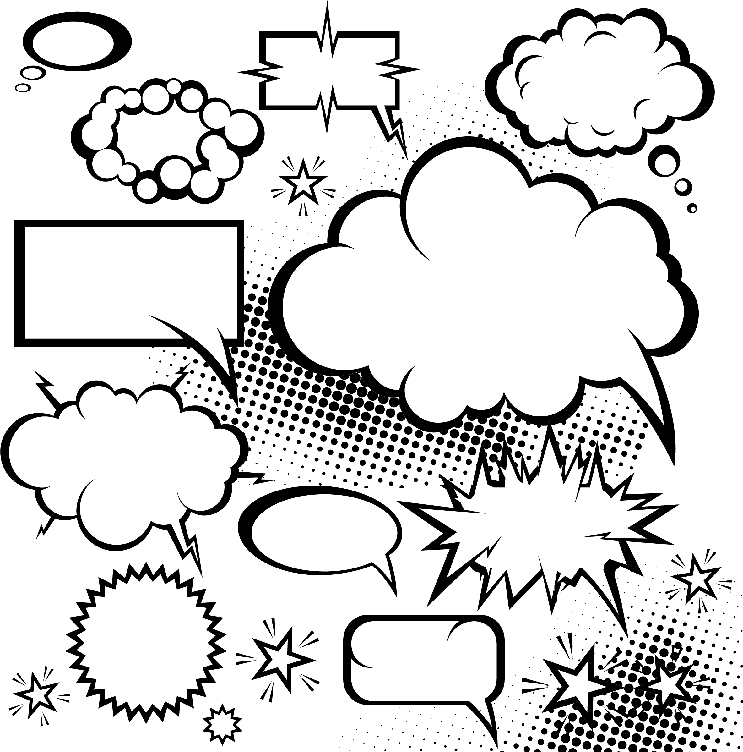 Comic Speech Bubbles Collection