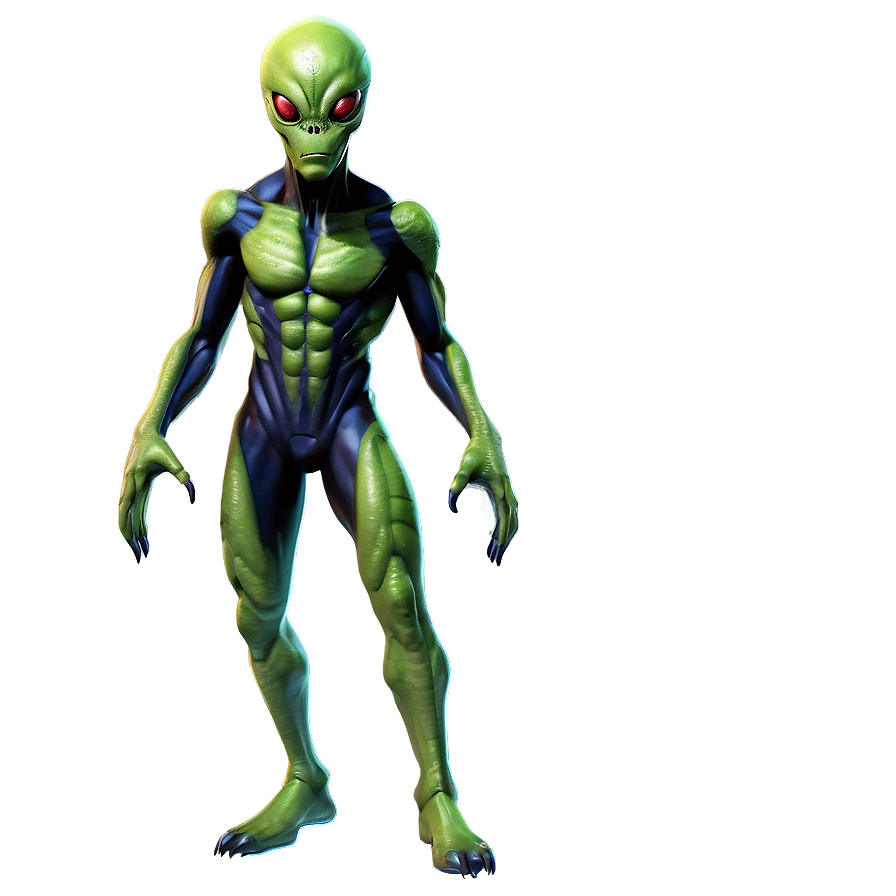 Comic Style Alien Png Tuy