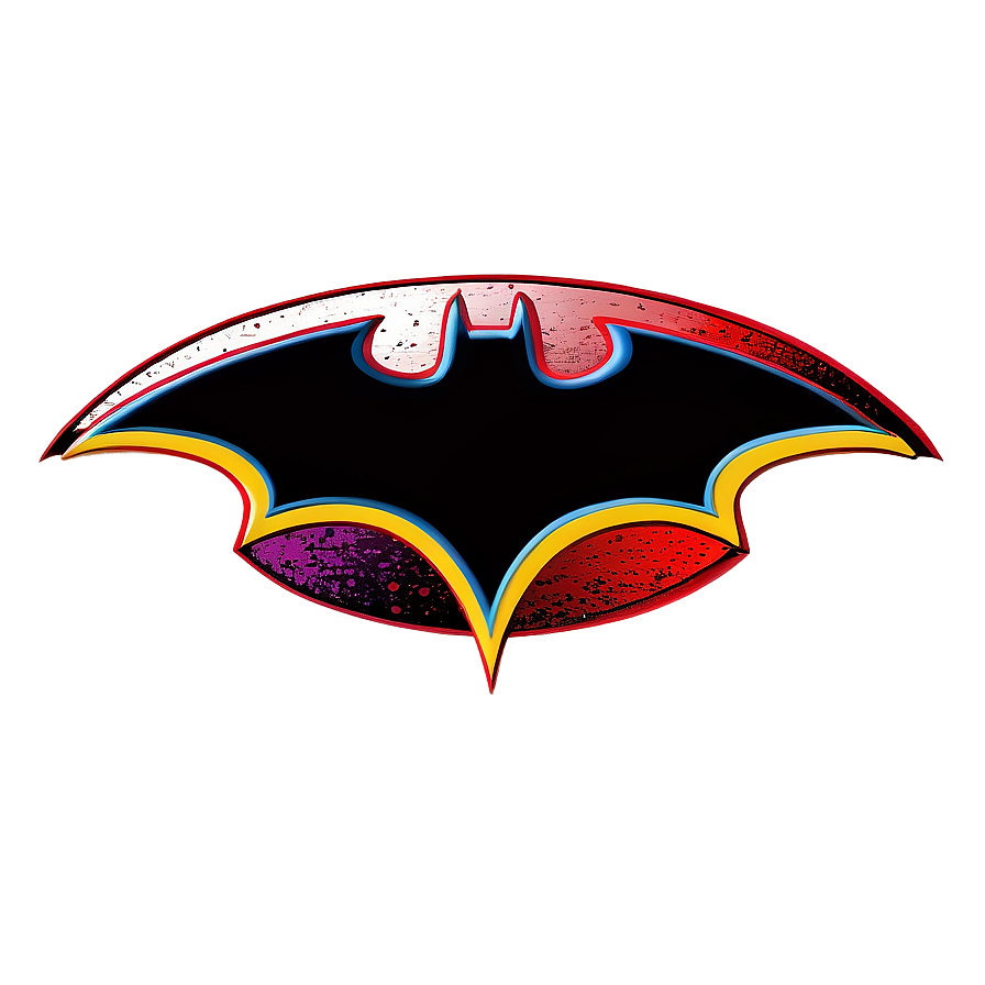 Comic Style Batman Logo Png Isk38