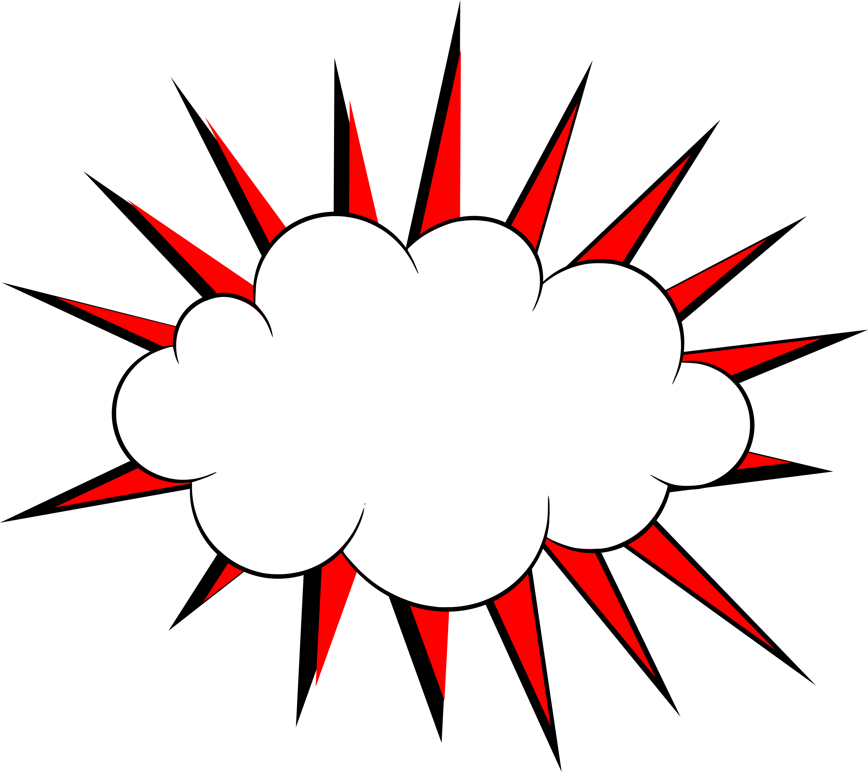 Comic Style Explosion Cloud