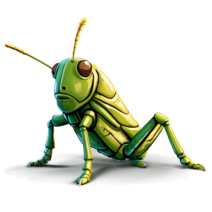 Comic Style Grasshopper Png Sel