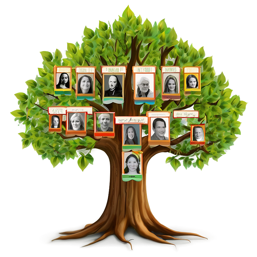 Commemorative Family Reunion Tree Png Uij52