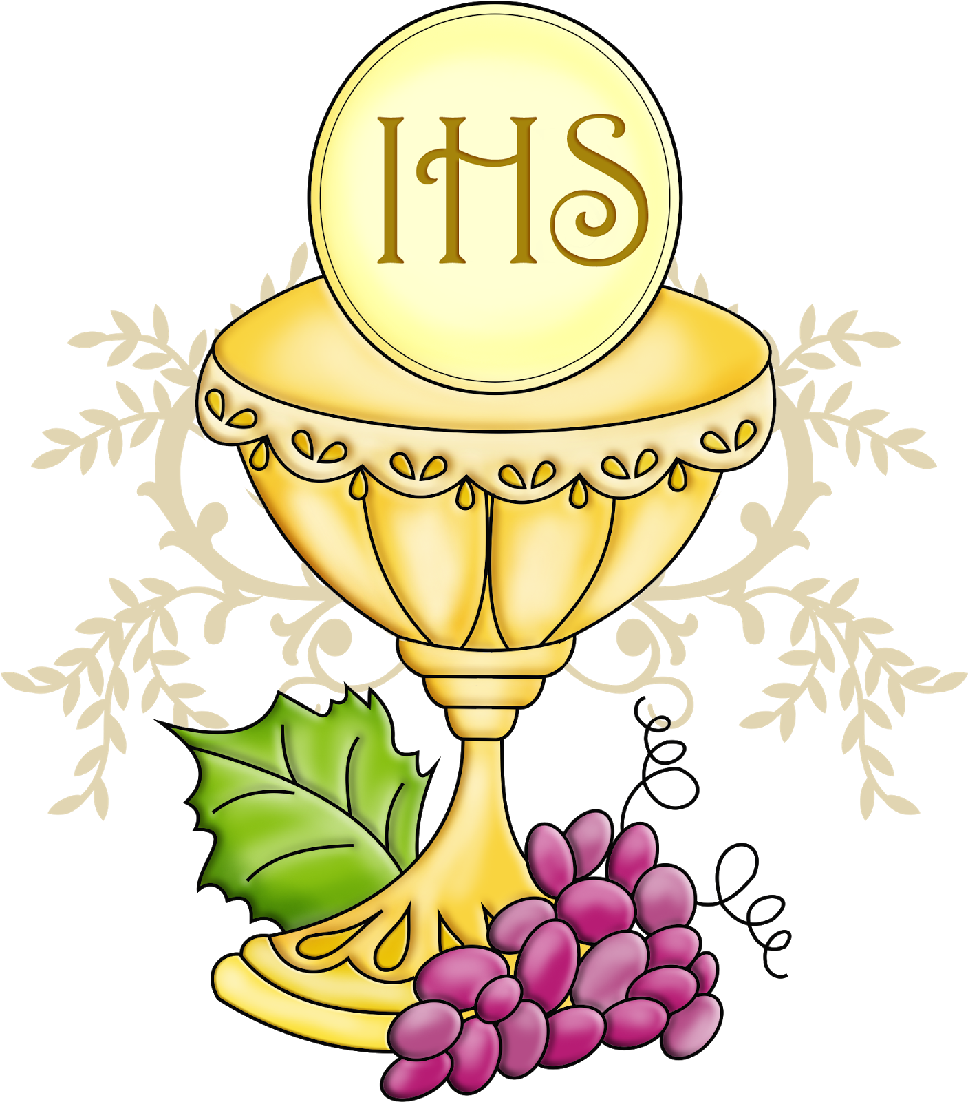 Communion Chaliceand Host Illustration