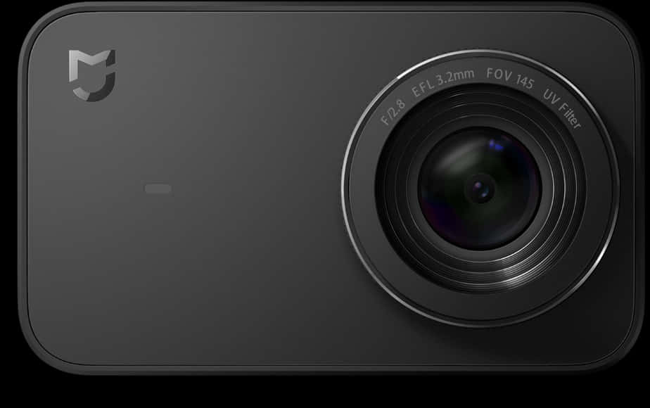 Compact Action Camera Top View