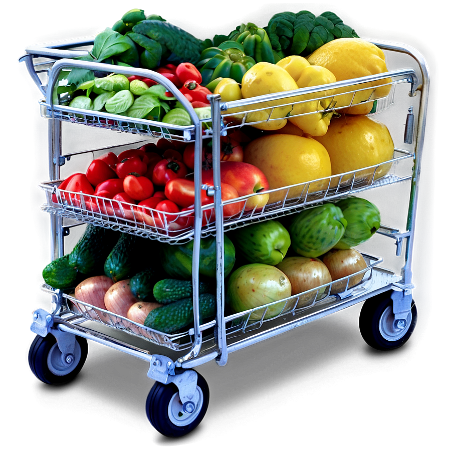 Compact Grocery Cart Png 06282024