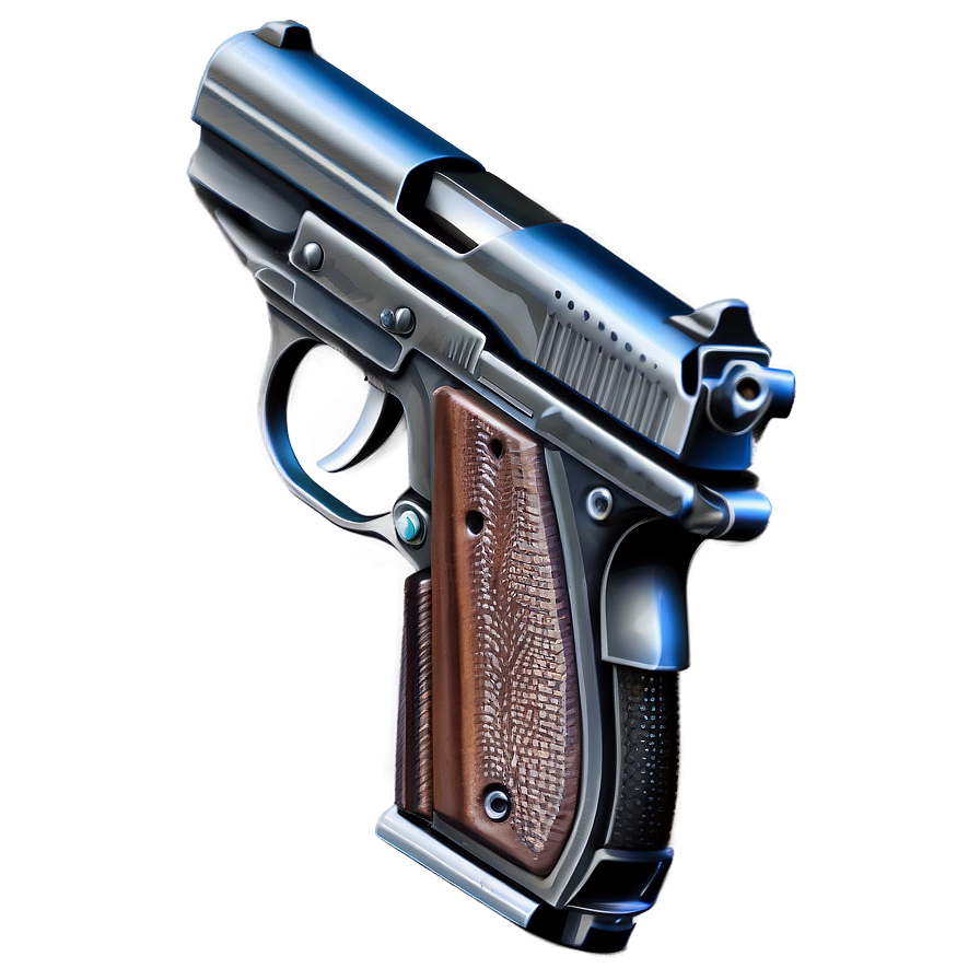 Compact Pistol Illustration Png Jjr24