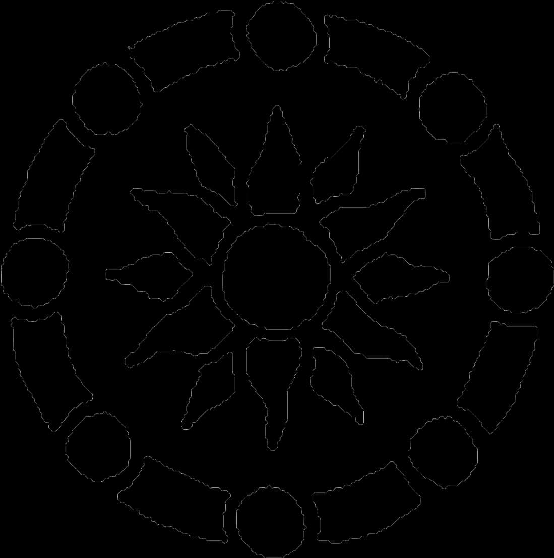 Compass Rose Outline