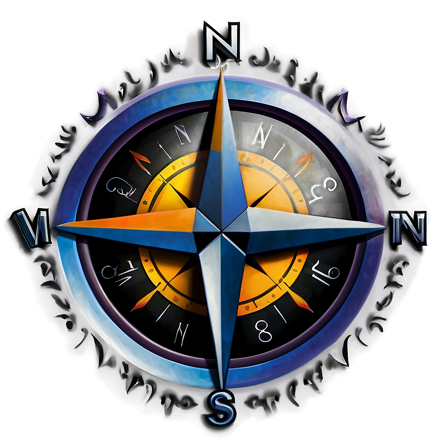 Compass Tattoo Design Png Awt