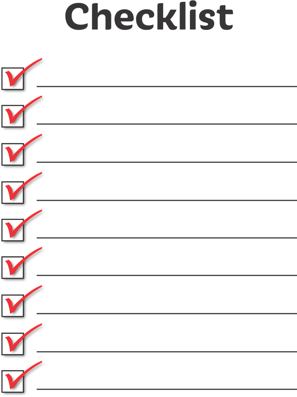 Completed Checklist Vector