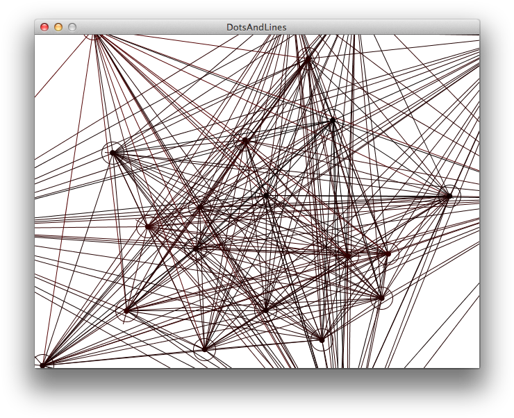 Complex Network Line Art