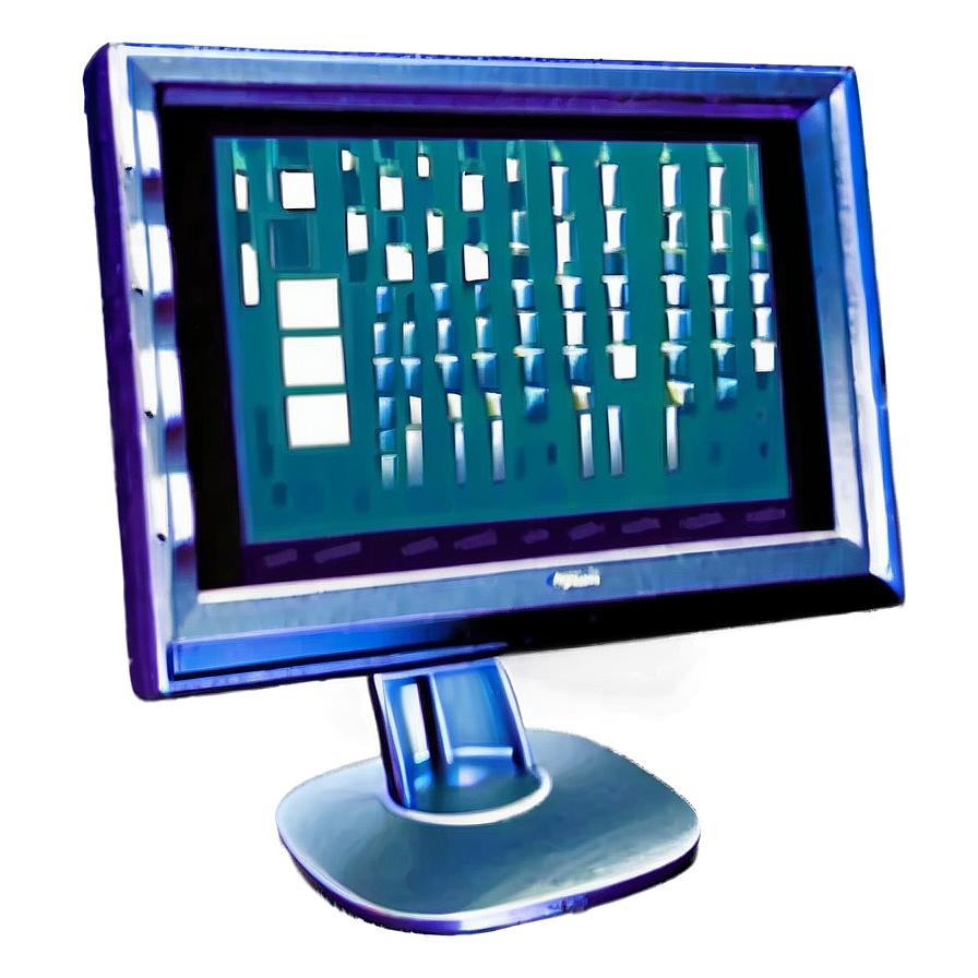 Computer Screen With Stand Png Qqg